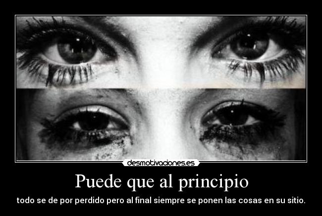 Puede que al principio - 