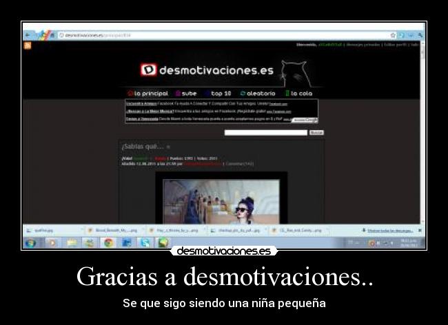 Gracias a desmotivaciones.. - 