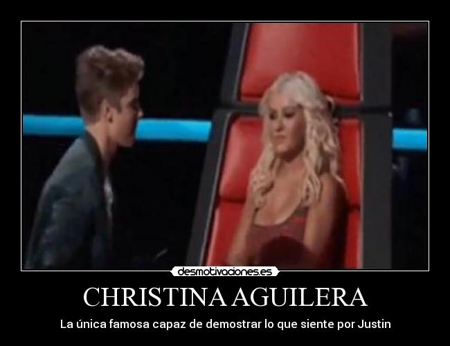 CHRISTINA AGUILERA - La única famosa capaz de demostrar lo que siente por Justin