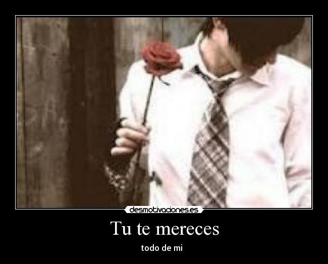 Tu te mereces -