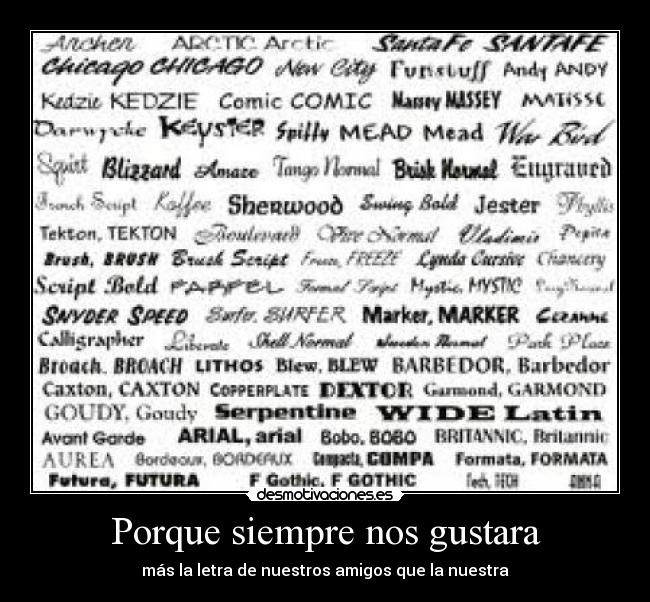 Porque siempre nos gustara - más la letra de nuestros amigos que la nuestra