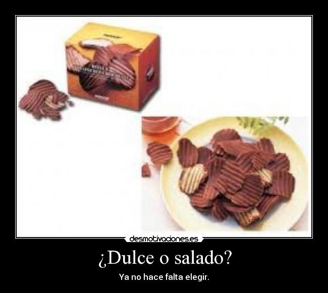 ¿Dulce o salado? - 