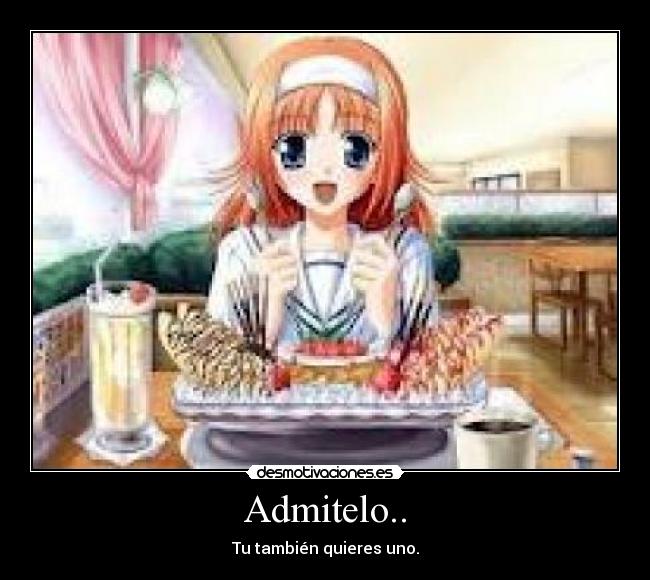 carteles anime comiendo desmotivaciones