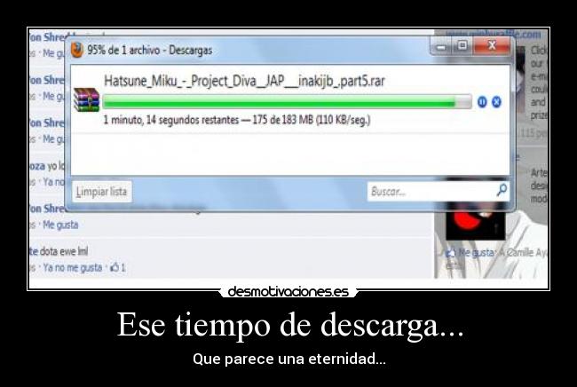 Ese tiempo de descarga... -