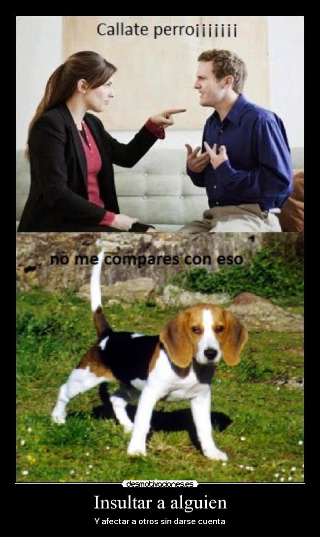 Insultar a alguien -