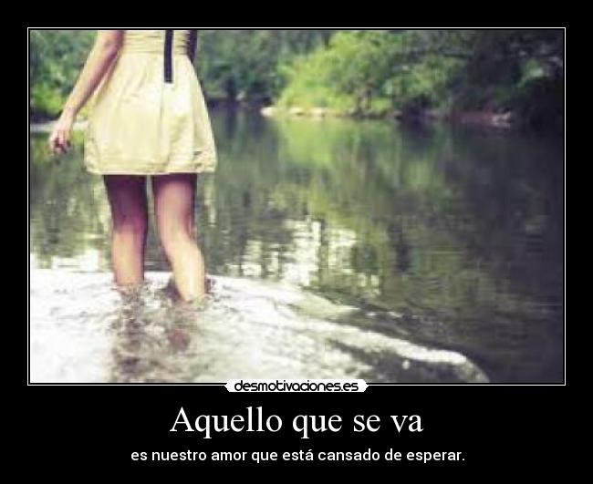 Aquello que se va - 