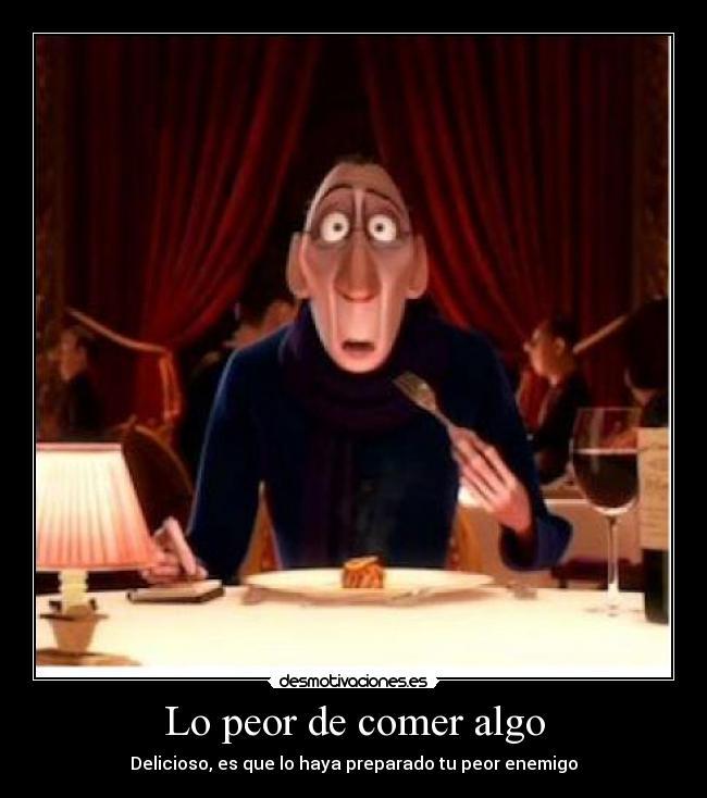 carteles comida desmotivaciones