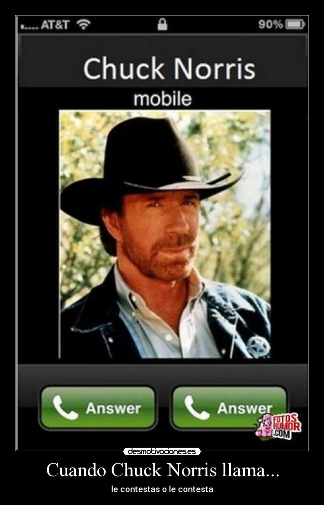 Cuando Chuck Norris llama... - 