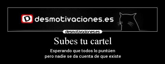 Subes tu cartel -
