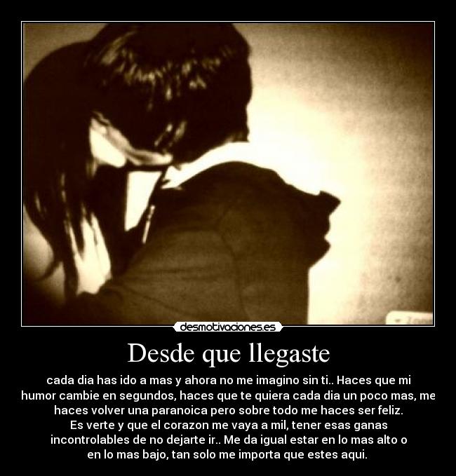 Desde que llegaste -