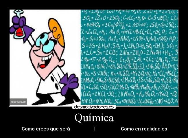 carteles quimica dexter desmotivaciones