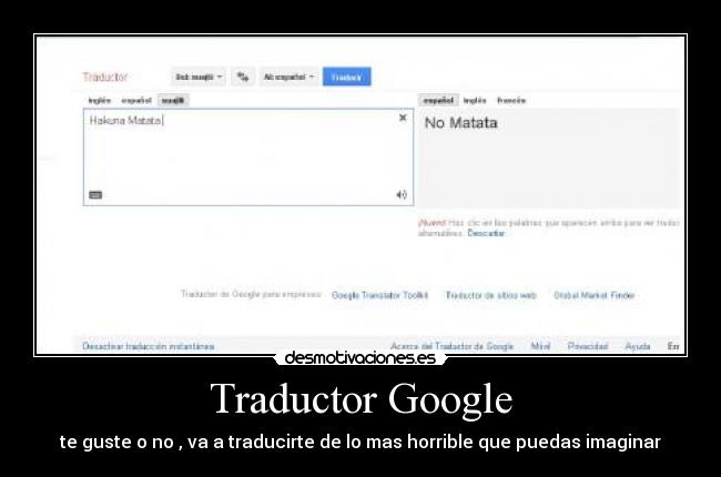 Traductor Google -