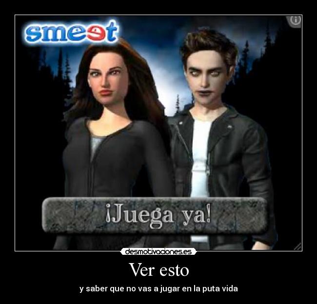 Ver esto - y saber que no vas a jugar en la puta vida