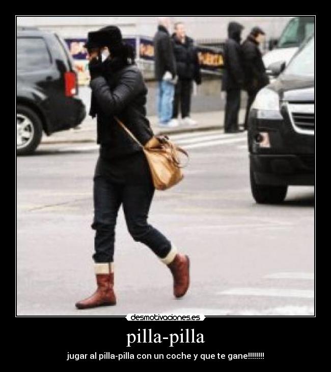 pilla-pilla - jugar al pilla-pilla con un coche y que te gane!!!!!!!!