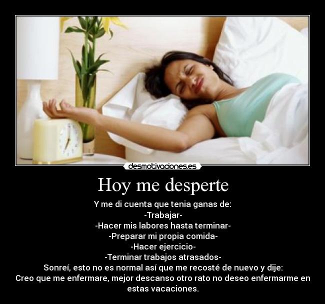 Hoy me desperte - 