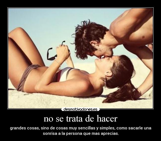 no se trata de hacer - 