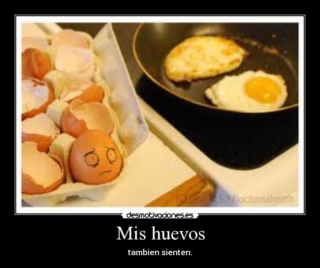 Mis huevos - tambien sienten.