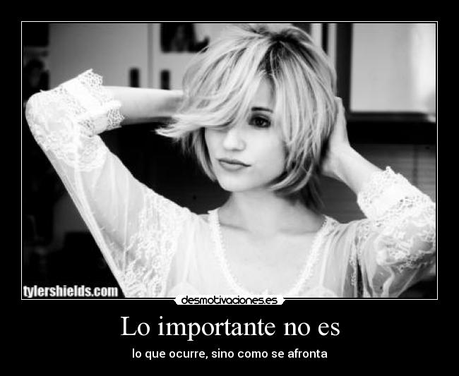 Lo importante no es - 