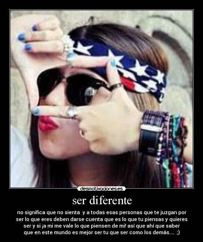 ser diferente - 