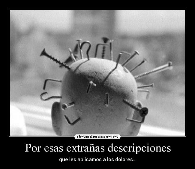 Por esas extrañas descripciones - 