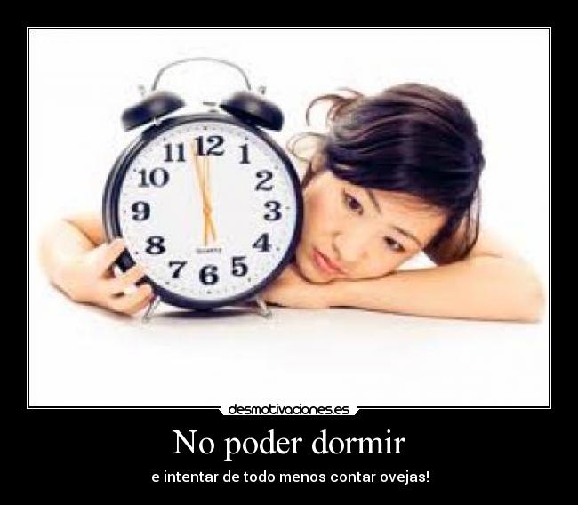 No poder dormir - 