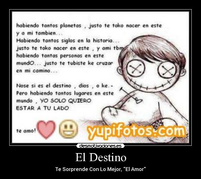 El Destino - Te Sorprende Con Lo Mejor, El Amor♥