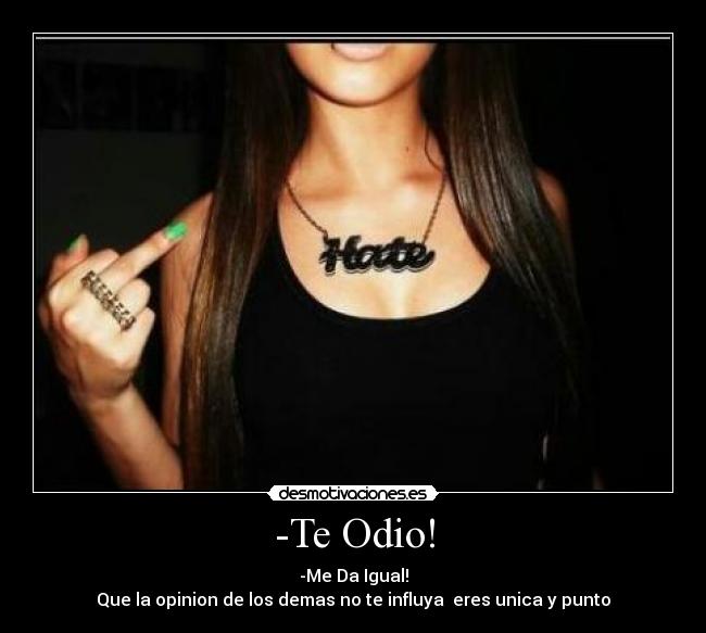 -Te Odio! -