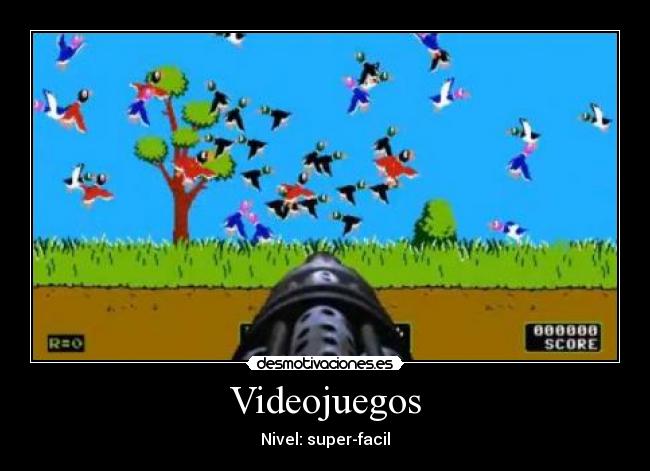 carteles videojuegos alb95 videojuegos nivel superfacil patos armas desmotivaciones