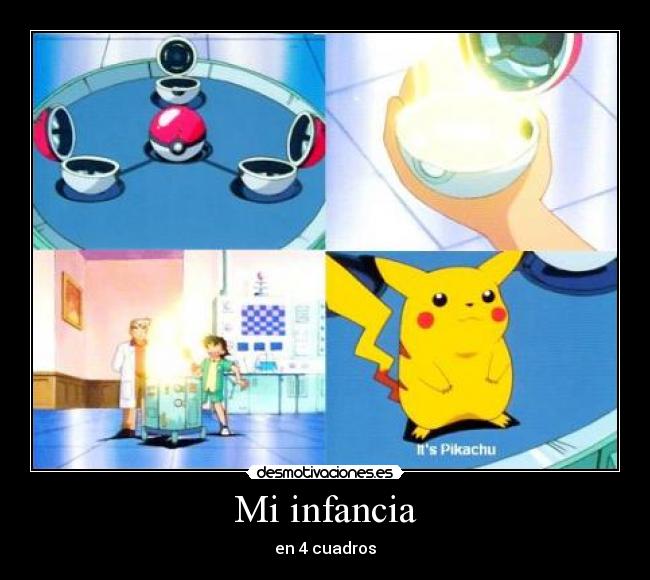 carteles infancia pokemon desmotivaciones