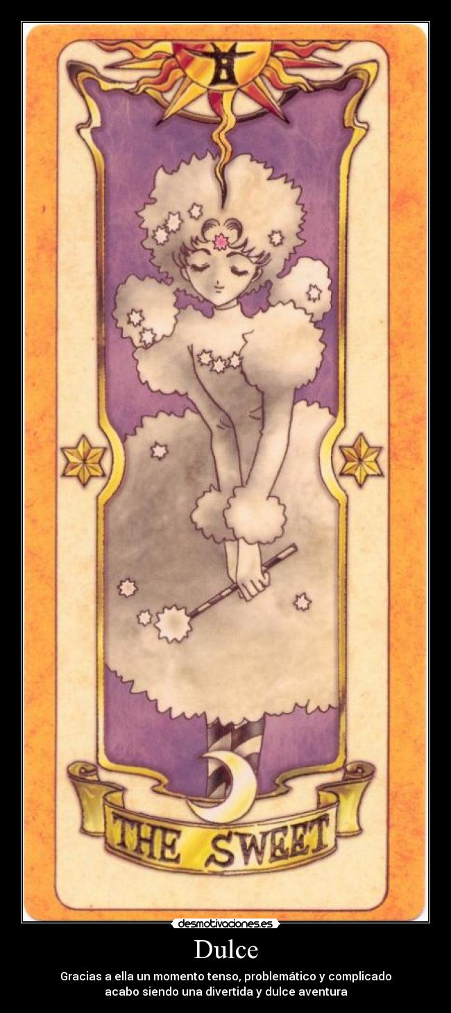 carteles dulce problematico divertida dulce aventura carta clow sweer anime anime card captor sakura takusar desmotivaciones