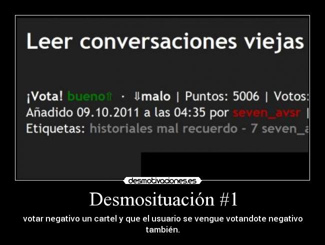 Desmosituación #1 - 