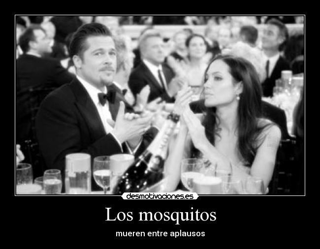 carteles los mosquitos mueren entre aplausos desmotivaciones