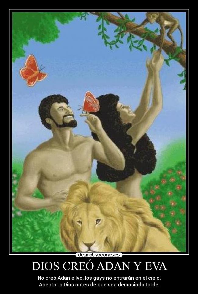 DIOS CREÓ ADAN Y EVA - 