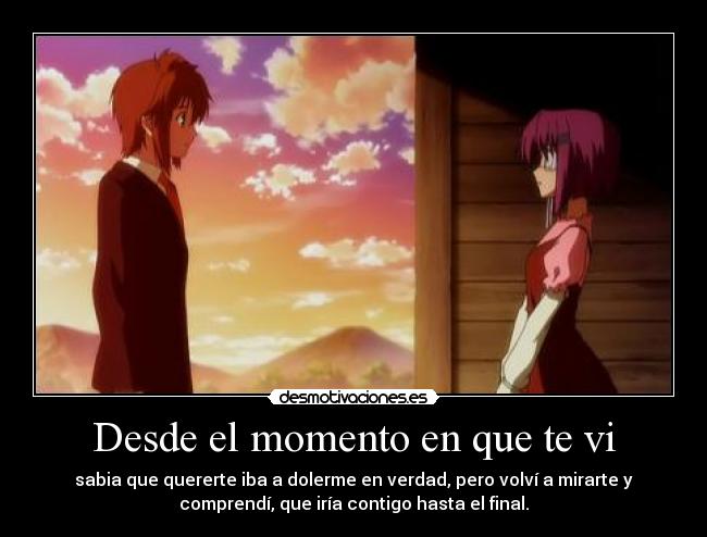 Desde el momento en que te vi - 