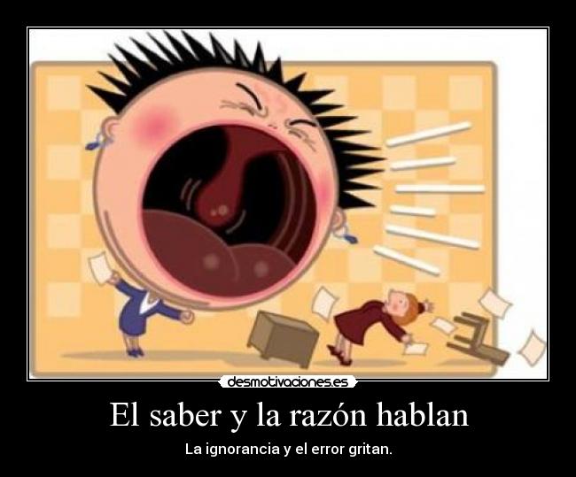 El saber y la razón hablan -