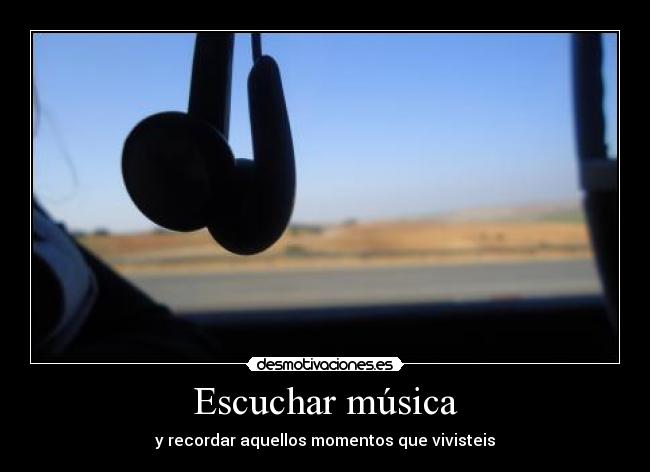 Escuchar música -