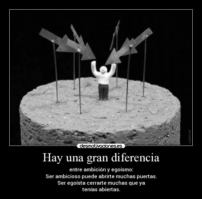 Hay una gran diferencia - 