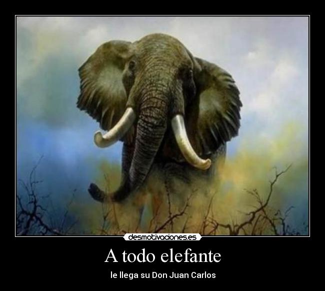 A todo elefante - le llega su Don Juan Carlos