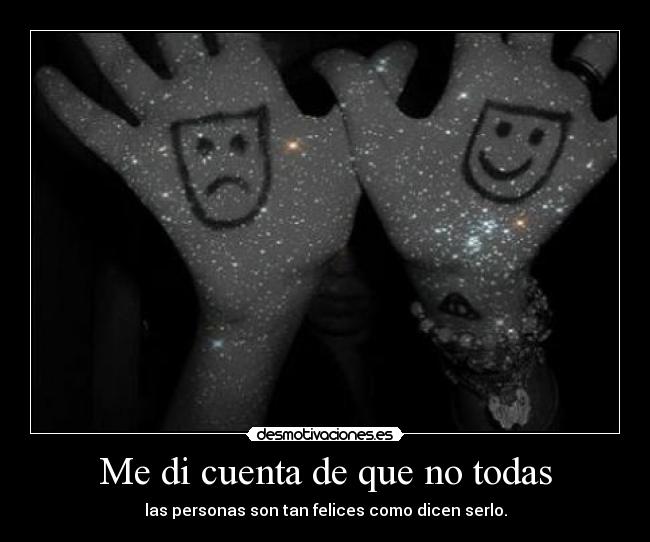 Me di cuenta de que no todas - 