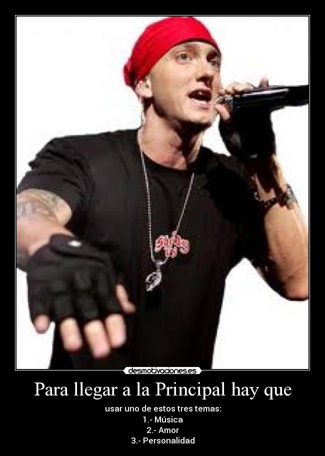 Para llegar a la Principal hay que - 