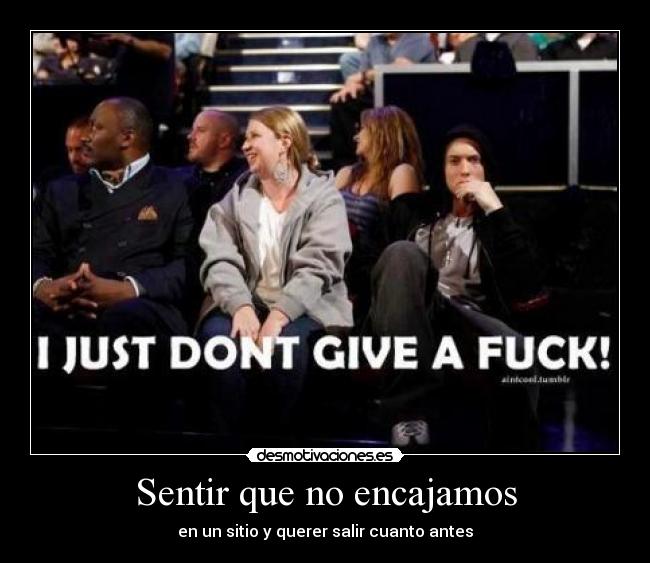 Sentir que no encajamos - 