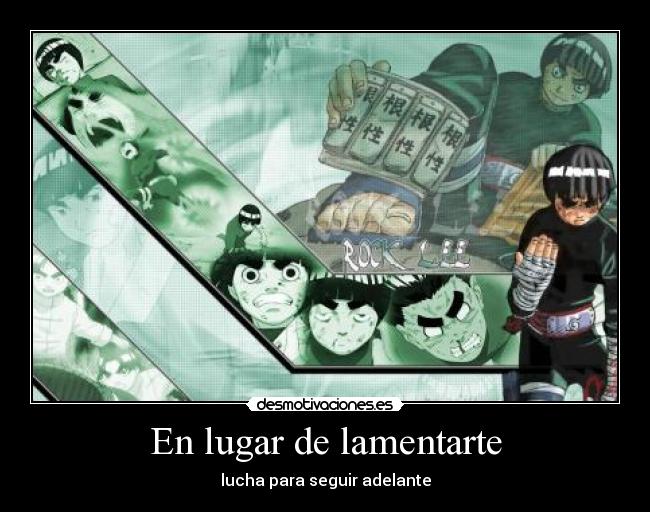 En lugar de lamentarte - lucha para seguir adelante