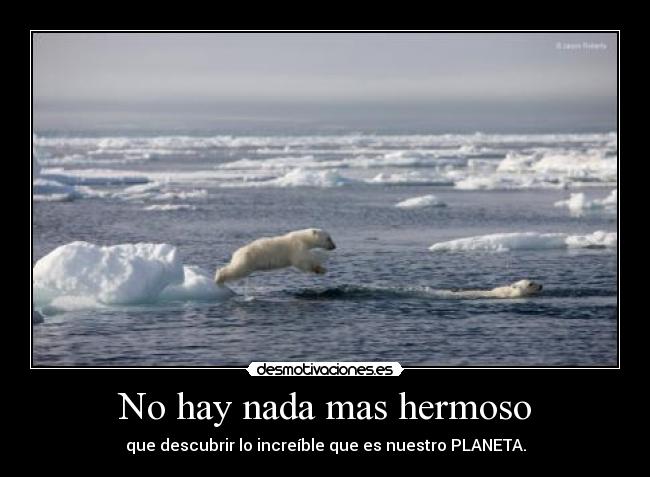 No hay nada mas hermoso - que descubrir lo increíble que es nuestro PLANETA.