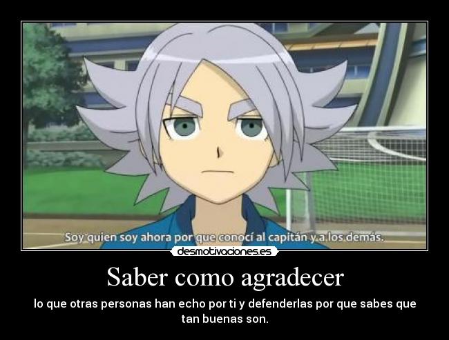 Saber como agradecer -