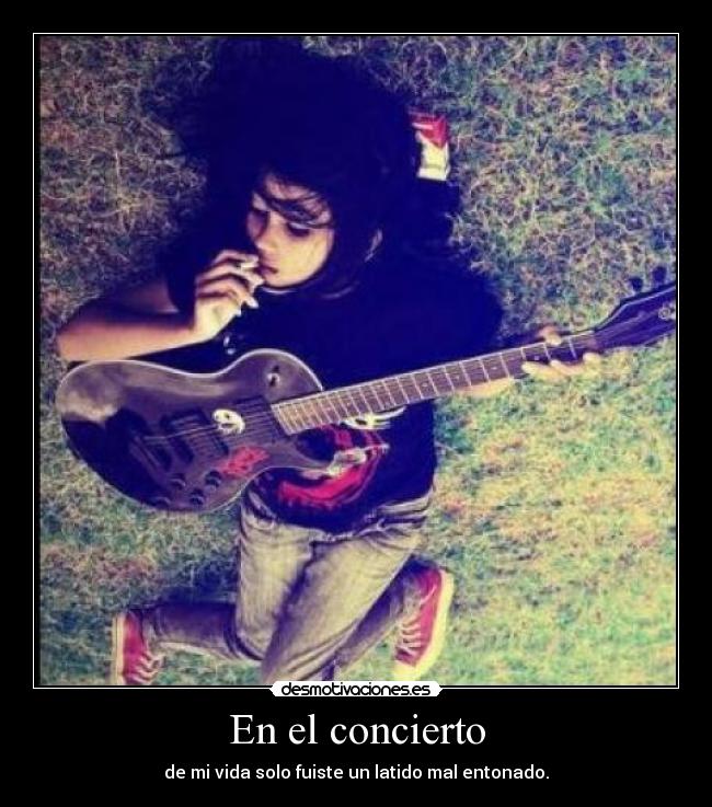 En el concierto -