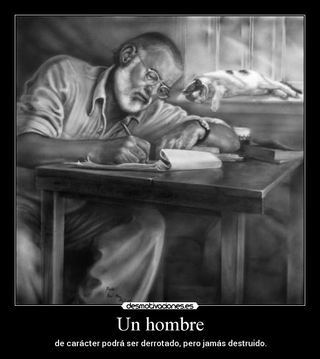 carteles ernest hemingway desmotivaciones