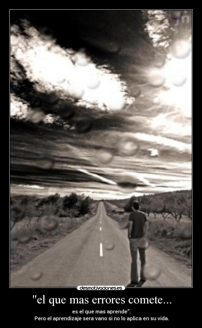 carteles aprende errores desmotivaciones