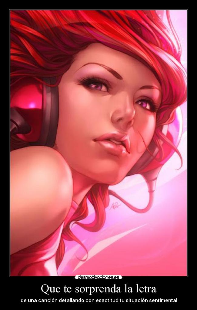 Que te sorprenda la letra -