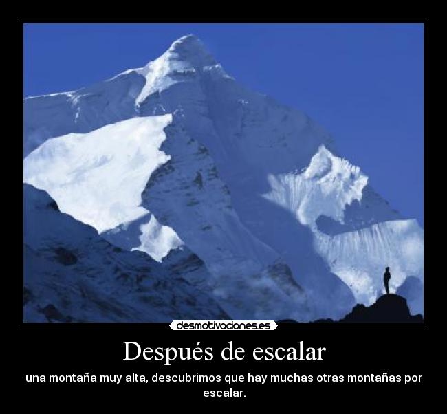 Después de escalar - 