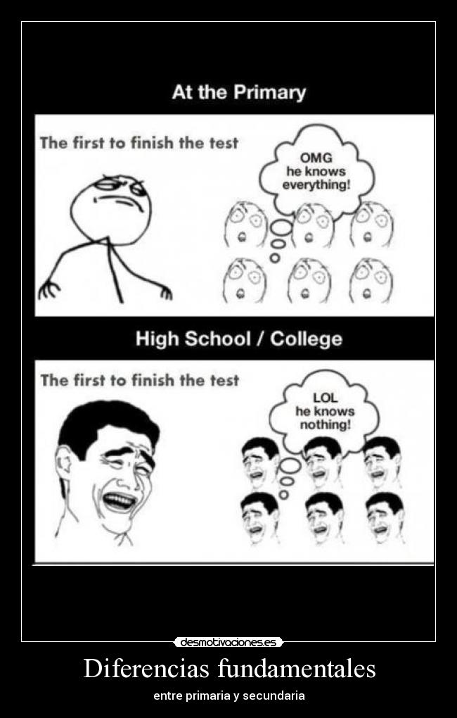 Diferencias fundamentales - entre primaria y secundaria
